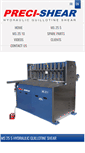 Mobile Screenshot of hydraulicguillotineshear.com