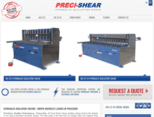 Tablet Screenshot of hydraulicguillotineshear.com